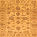 Square Machine Washable Oriental Orange Traditional Area Rugs, wshabs1727org