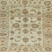 Square Abstract Brown Oriental Rug, abs1727