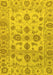 Oriental Yellow Traditional Rug, abs1727yw