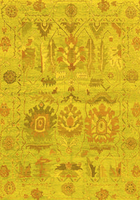 Oriental Yellow Traditional Rug, abs1728yw