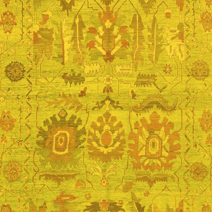 Oriental Yellow Traditional Rug, abs1728yw