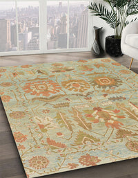 Abstract Bronze Brown Oriental Rug, abs1728