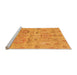 Sideview of Machine Washable Oriental Orange Traditional Area Rugs, wshabs1728org