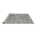 Sideview of Machine Washable Oriental Gray Traditional Rug, wshabs1728gry