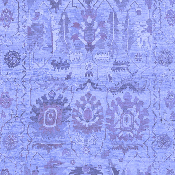 Machine Washable Oriental Blue Traditional Rug, wshabs1728blu