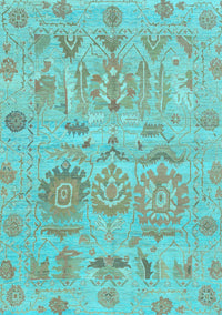 Oriental Light Blue Traditional Rug, abs1728lblu