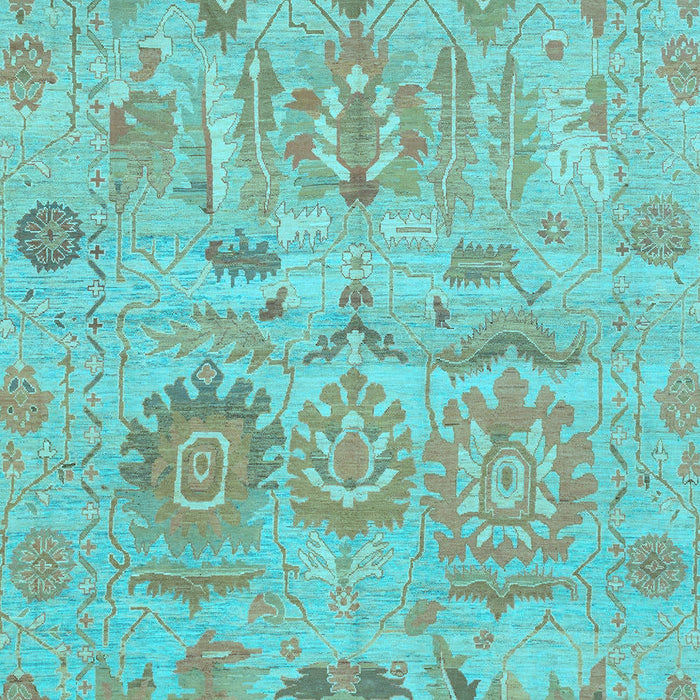 Oriental Light Blue Traditional Rug, abs1728lblu