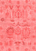 Oriental Red Traditional Area Rugs