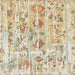 Square Abstract Metallic Gold Oriental Rug, abs1729