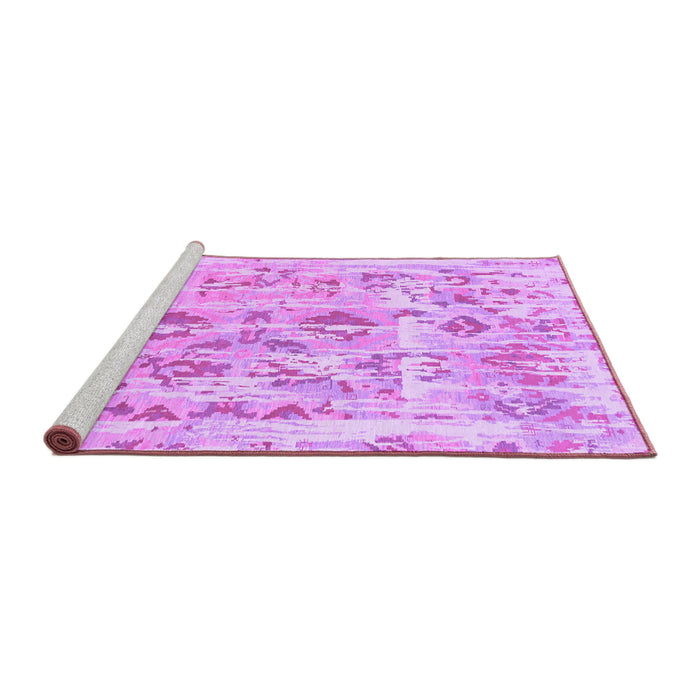 Sideview of Machine Washable Oriental Purple Traditional Area Rugs, wshabs1729pur
