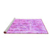 Sideview of Machine Washable Oriental Purple Traditional Area Rugs, wshabs1729pur