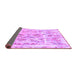 Sideview of Oriental Purple Traditional Rug, abs1729pur