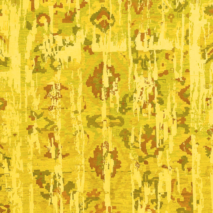 Machine Washable Oriental Yellow Traditional Rug, wshabs1729yw