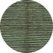 Round Abstract Light Blue Modern Rug, abs172lblu