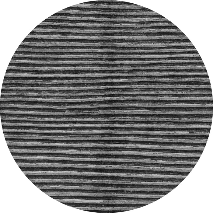 Round Machine Washable Abstract Gray Modern Rug, wshabs172gry