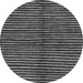 Round Machine Washable Abstract Gray Modern Rug, wshabs172gry