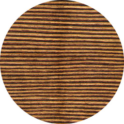 Round Abstract Red Modern Rug, abs172