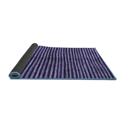 Sideview of Abstract Blue Modern Rug, abs172blu