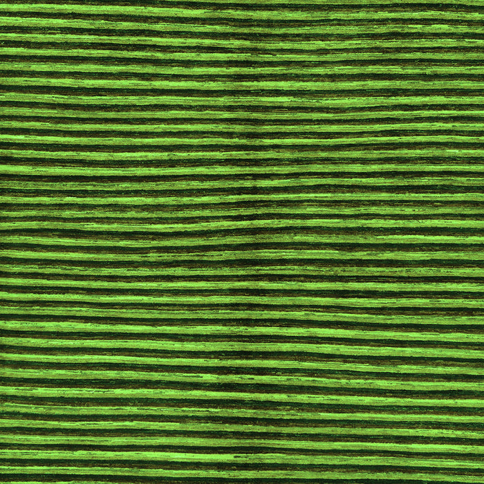 Square Machine Washable Abstract Green Modern Area Rugs, wshabs172grn