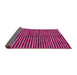 Sideview of Abstract Pink Modern Rug, abs172pnk