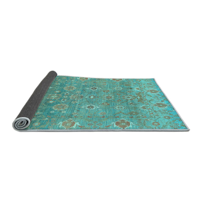 Sideview of Oriental Light Blue Traditional Rug, abs1730lblu