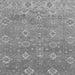 Square Machine Washable Oriental Gray Traditional Rug, wshabs1730gry