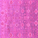 Square Oriental Pink Traditional Rug, abs1730pnk