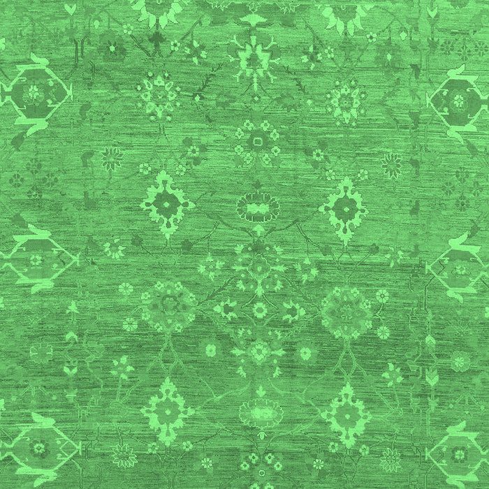 Oriental Emerald Green Traditional Rug, abs1730emgrn