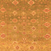 Square Oriental Orange Traditional Rug, abs1730org