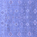 Square Oriental Blue Traditional Rug, abs1730blu