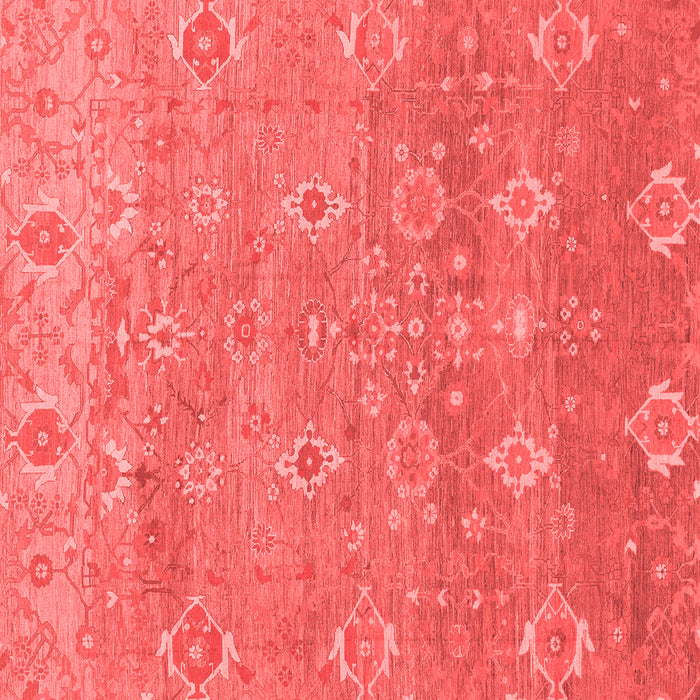Machine Washable Oriental Red Traditional Rug, wshabs1730red