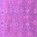 Square Machine Washable Oriental Purple Traditional Area Rugs, wshabs1730pur