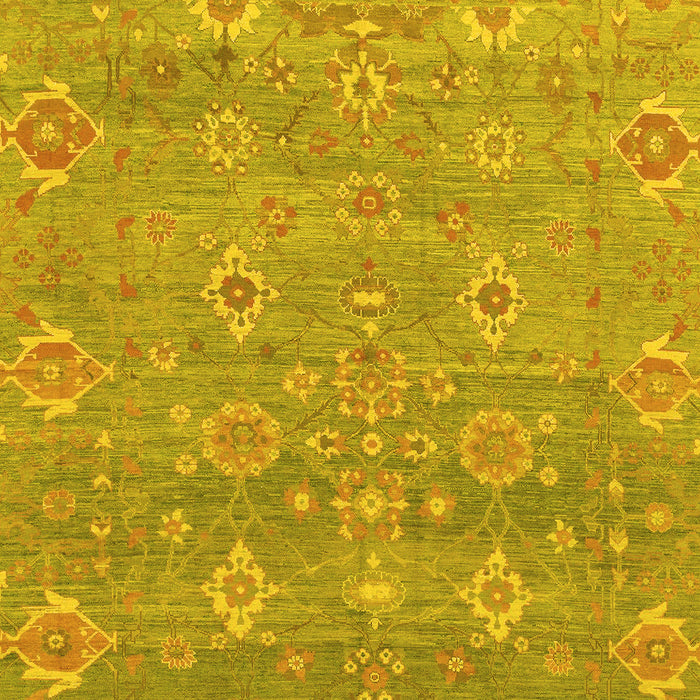 Oriental Yellow Traditional Rug, abs1730yw