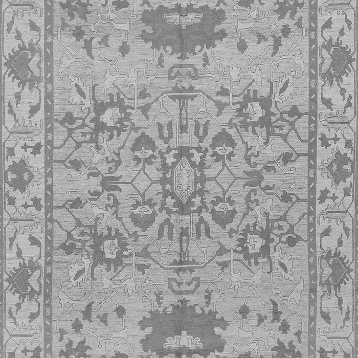 Machine Washable Oriental Gray Traditional Rug, wshabs1731gry