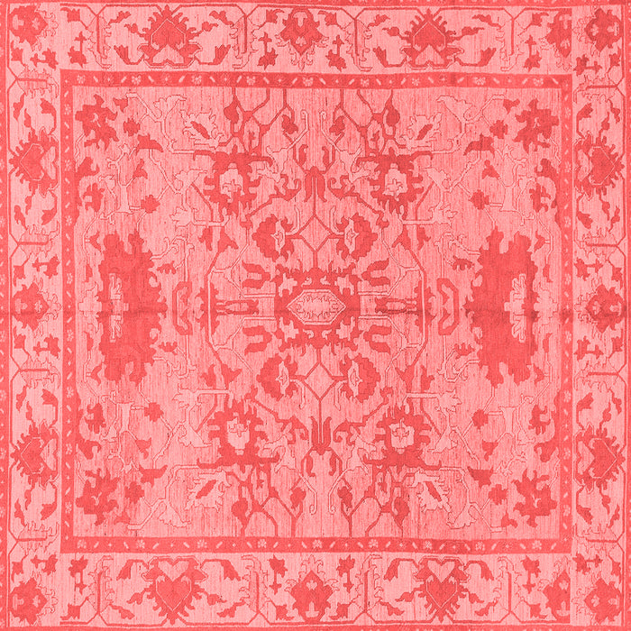 Machine Washable Oriental Red Traditional Rug, wshabs1731red