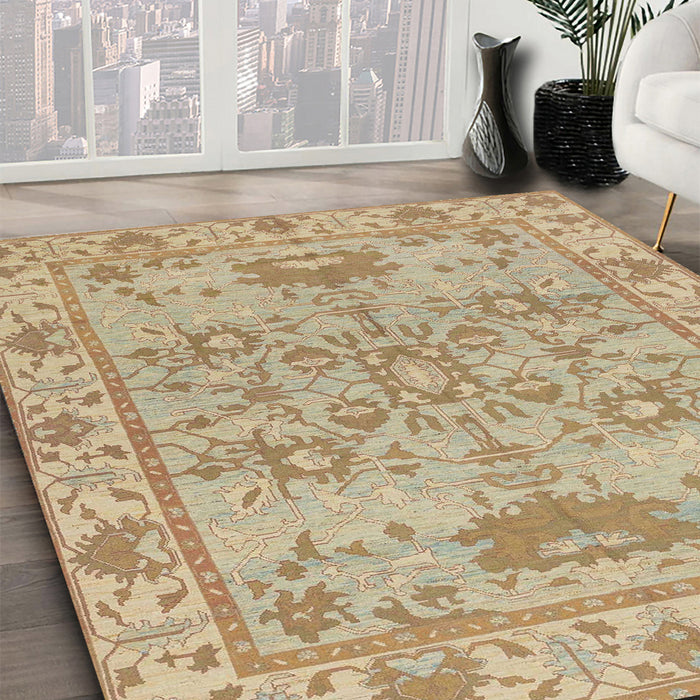 Machine Washable Abstract Bronze Brown Rug in a Family Room, wshabs1731