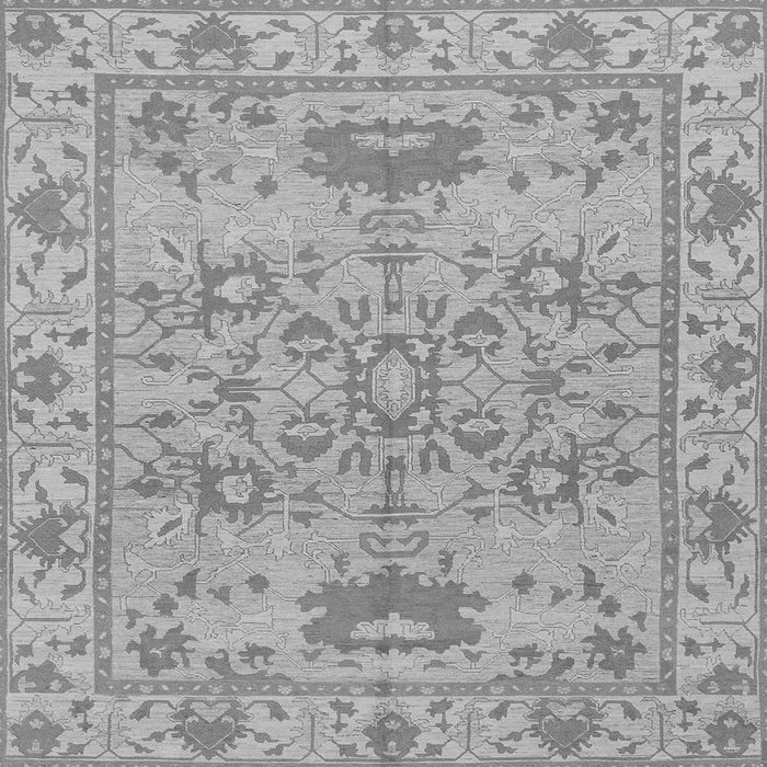 Square Machine Washable Oriental Gray Traditional Rug, wshabs1731gry