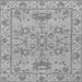 Square Machine Washable Oriental Gray Traditional Rug, wshabs1731gry