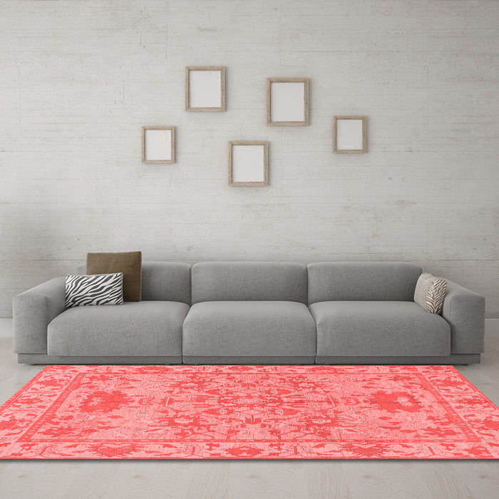 Traditional Red Washable Rugs