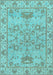 Oriental Light Blue Traditional Rug, abs1731lblu