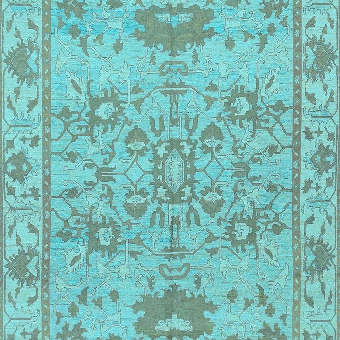 Oriental Light Blue Traditional Rug, abs1731lblu