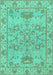 Oriental Turquoise Traditional Rug, abs1731turq