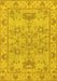 Oriental Yellow Traditional Rug, abs1731yw