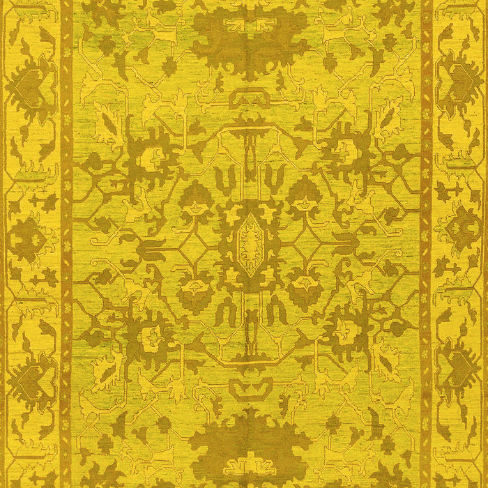 Oriental Yellow Traditional Rug, abs1731yw