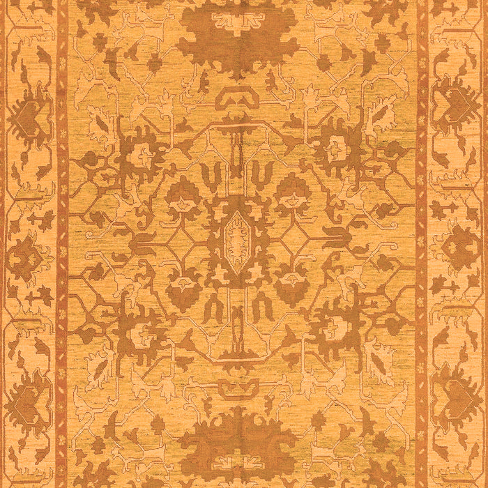 Machine Washable Oriental Orange Traditional Area Rugs, wshabs1731org