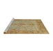 Sideview of Machine Washable Abstract Sedona Brown Rug, wshabs1732