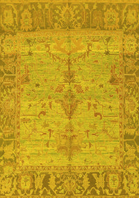 Oriental Yellow Traditional Rug, abs1732yw