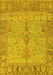 Oriental Yellow Traditional Rug, abs1732yw