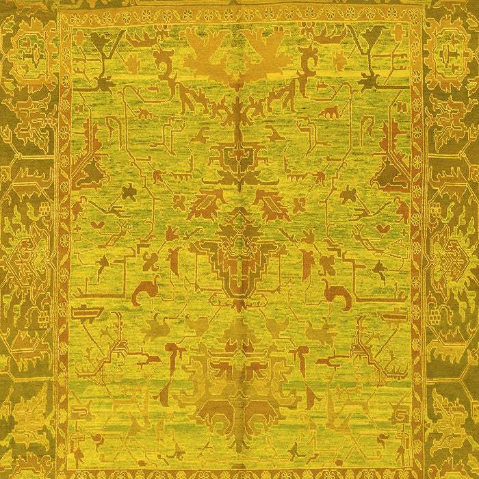 Oriental Yellow Traditional Rug, abs1732yw