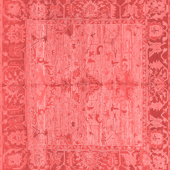 Machine Washable Oriental Red Traditional Rug, wshabs1732red